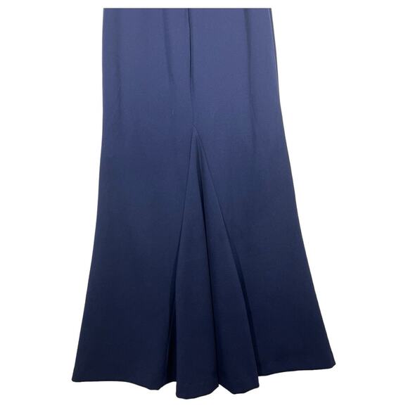 Lulus Dress Womens S Joella Halter Lace Back Formal Sleeveless Maxi Navy Blue - Picture 5 of 16